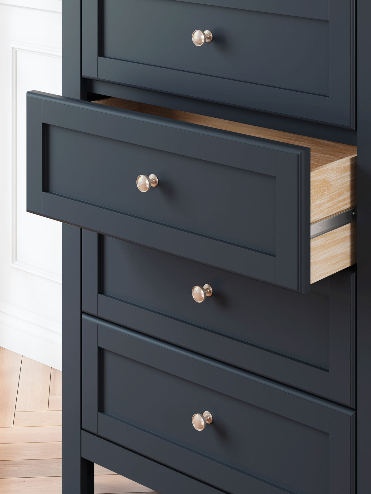 Landocken - Four Drawer Chest - Brown / Blue