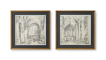 Downyard - Wall Art Set (Set of 2) - Black / Beige