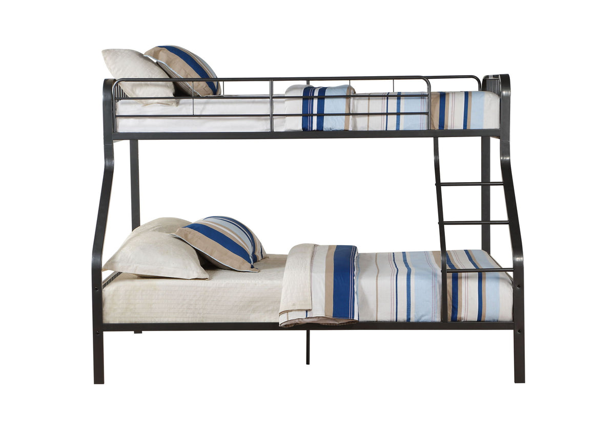 Caius - Twin Long Queen Bunk Bed - Gunmetal