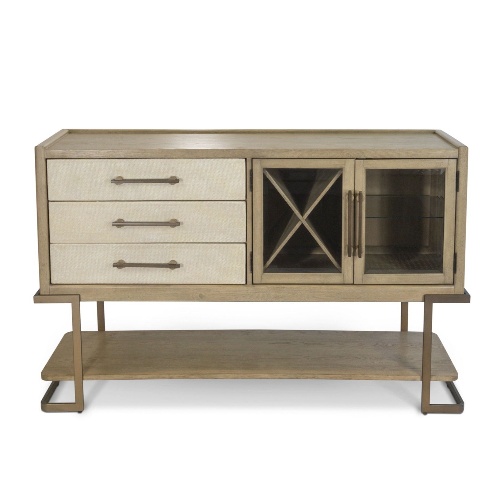 Rio Vista - Credenza With Reversible Panels - Muted Earth Tones / Clay