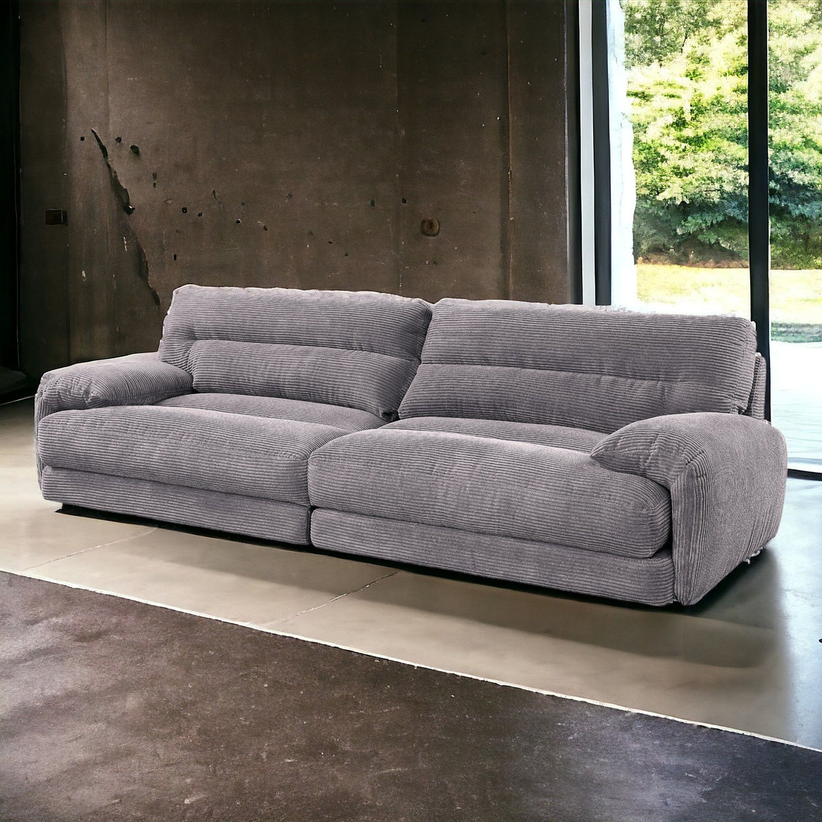 Cadenza - Corduroy Sofa - Gray