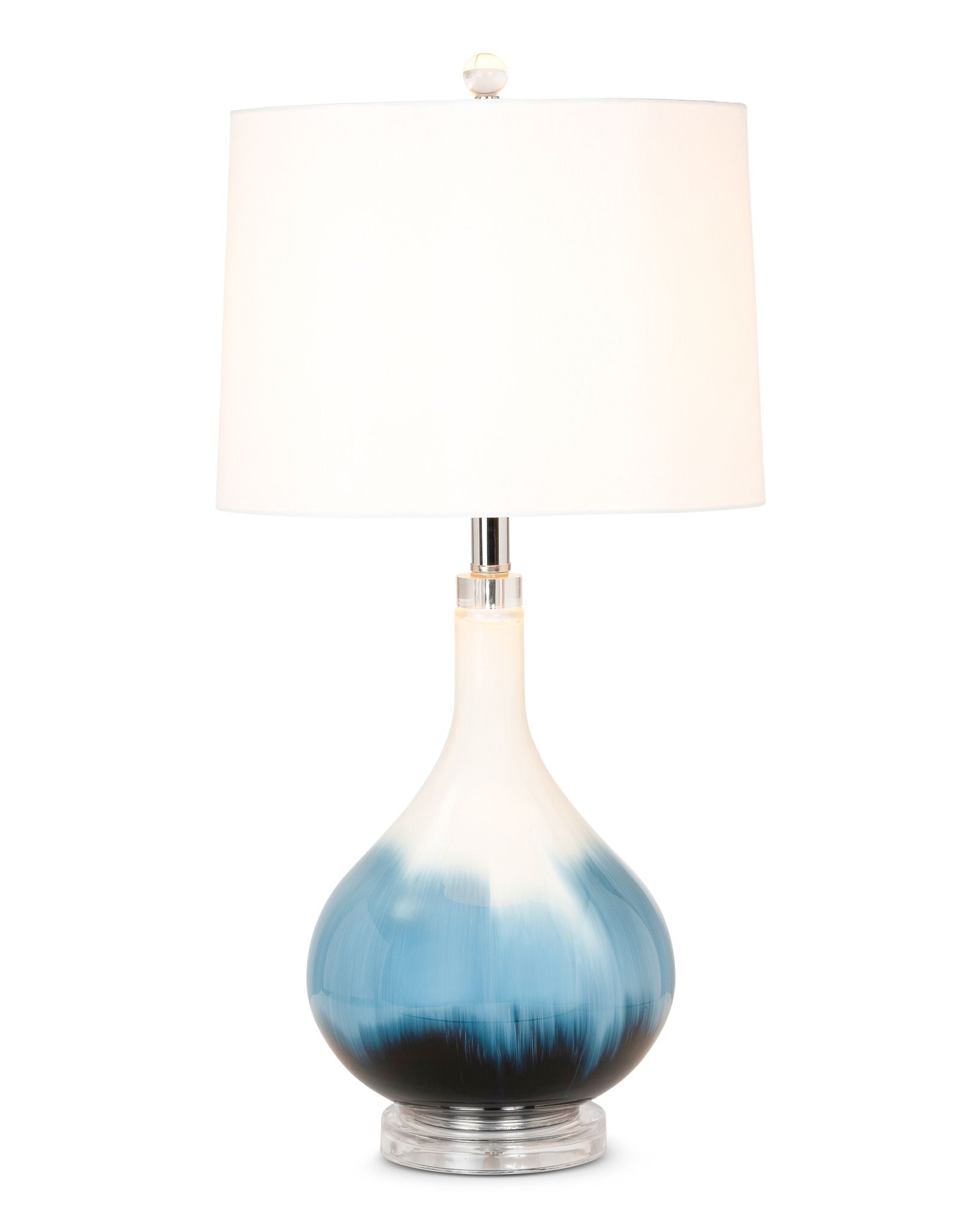 Ombre - Glass Table Lamp (Set of 2) - Blue Tone / White