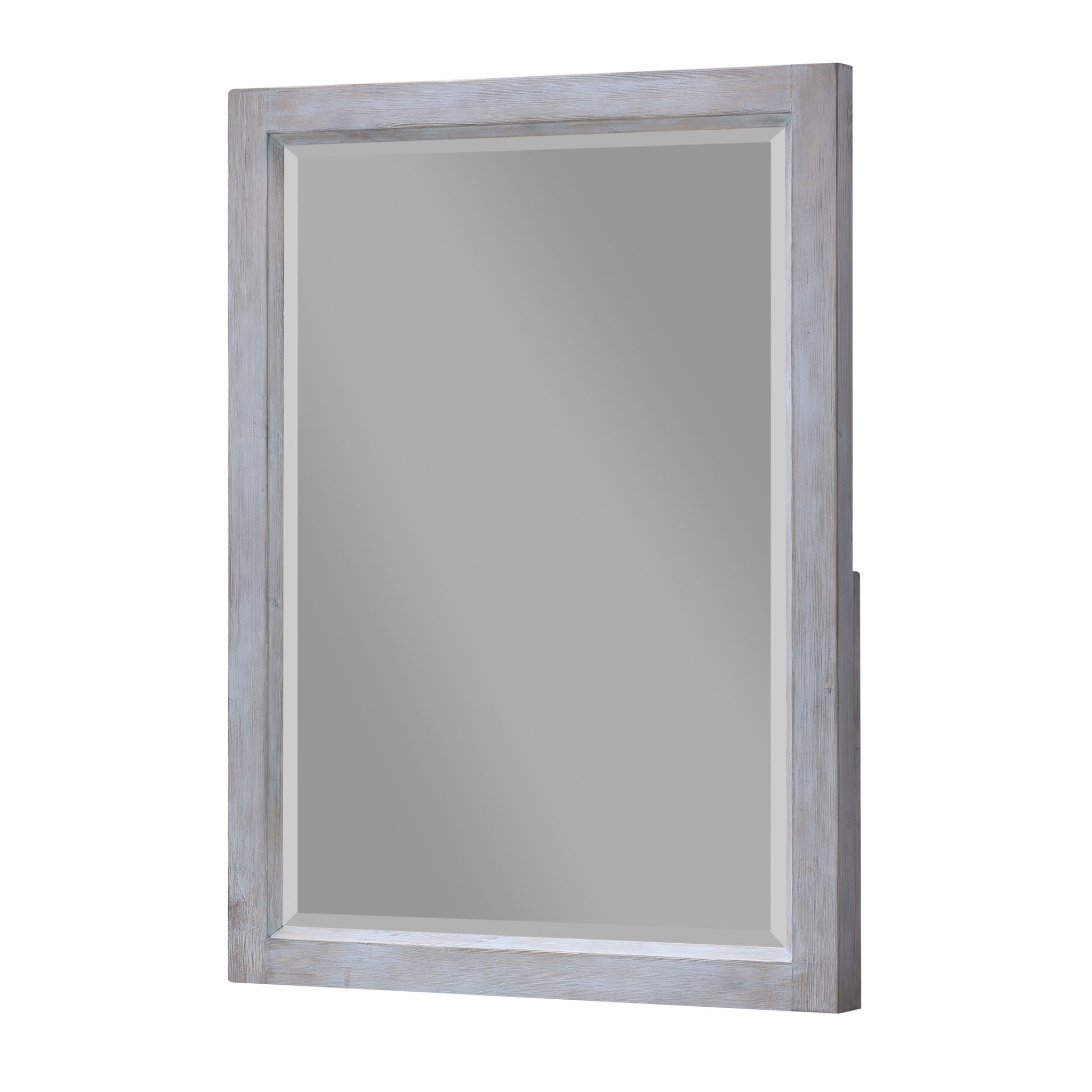 Geneva - Rectangular Dresser Mirror - Distressed White