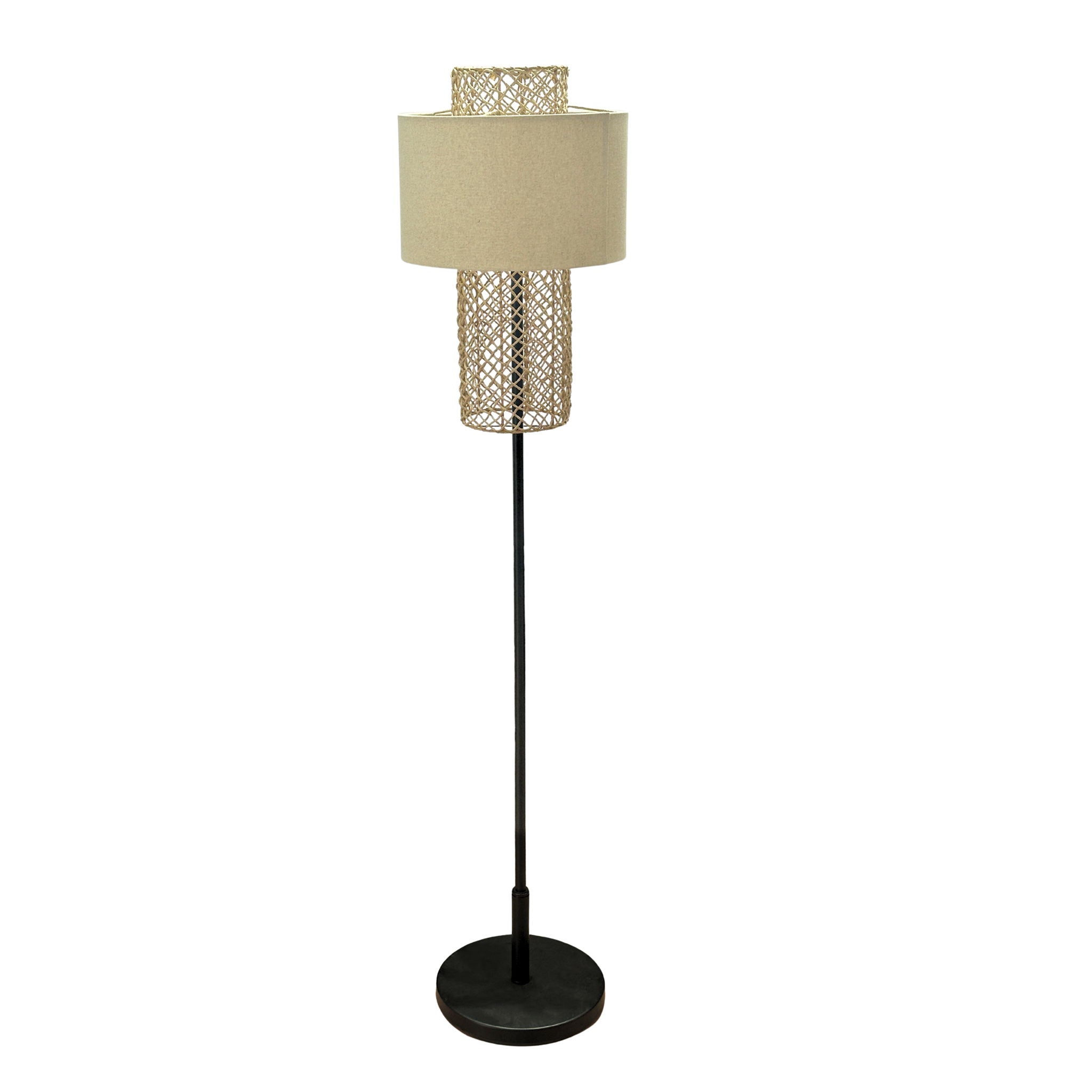 Bali - Floor Lamp - Natural Rattan