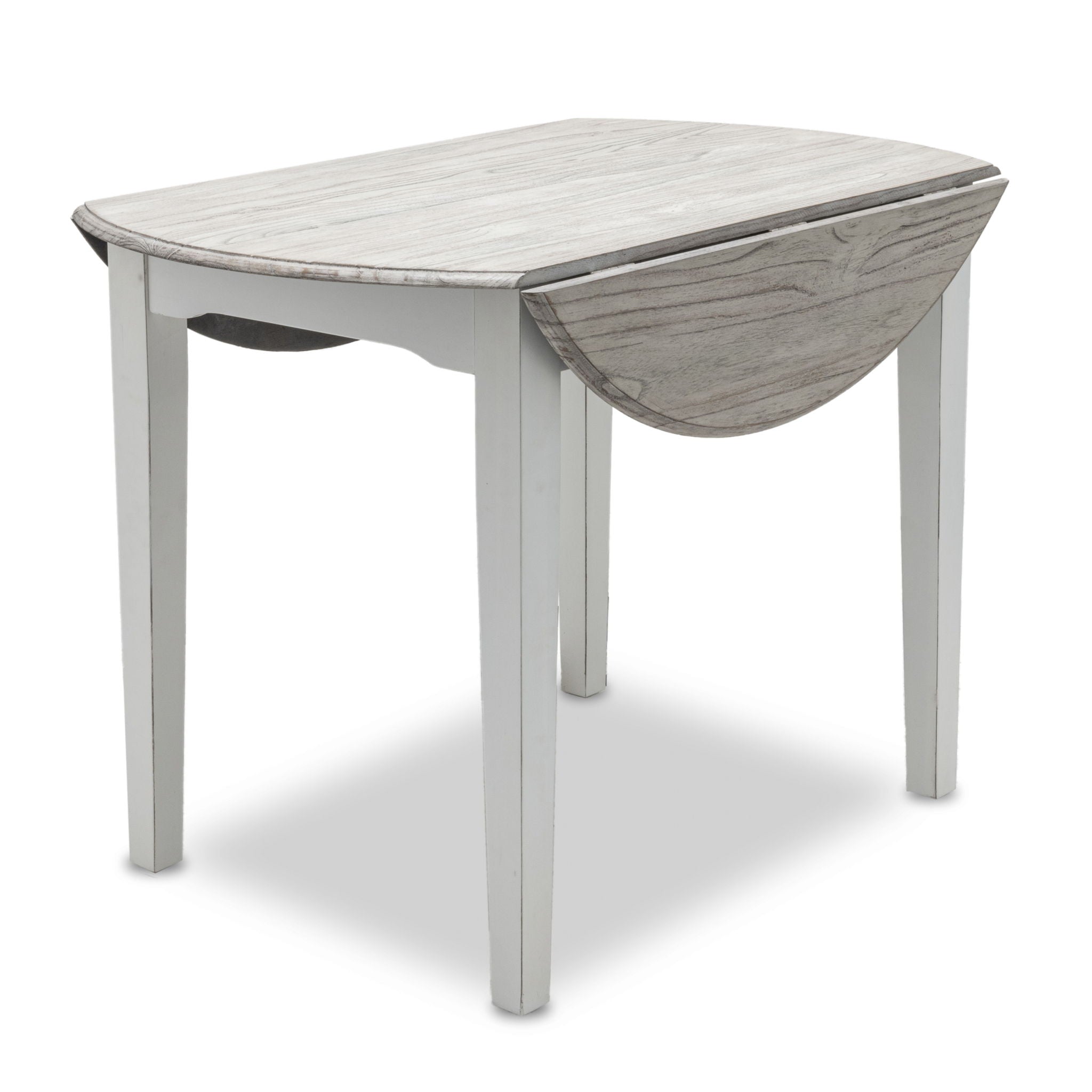 Islamorada - Drop Leaf Dining Table - Dapple Gray / Blanc