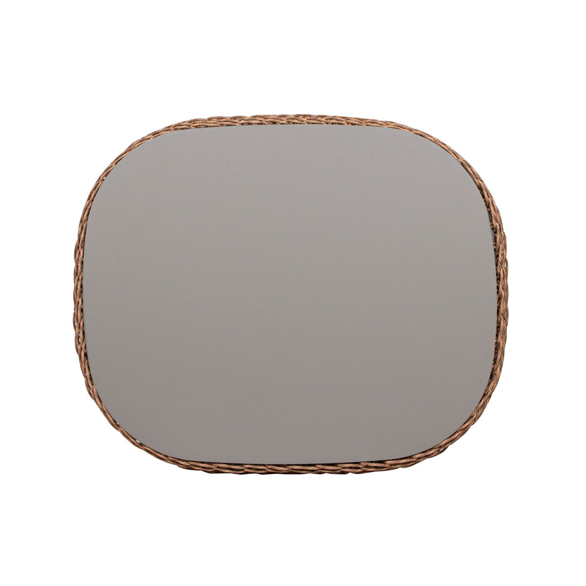 Willow - Oval Woven Patio Coffee Table, Wicker Frame