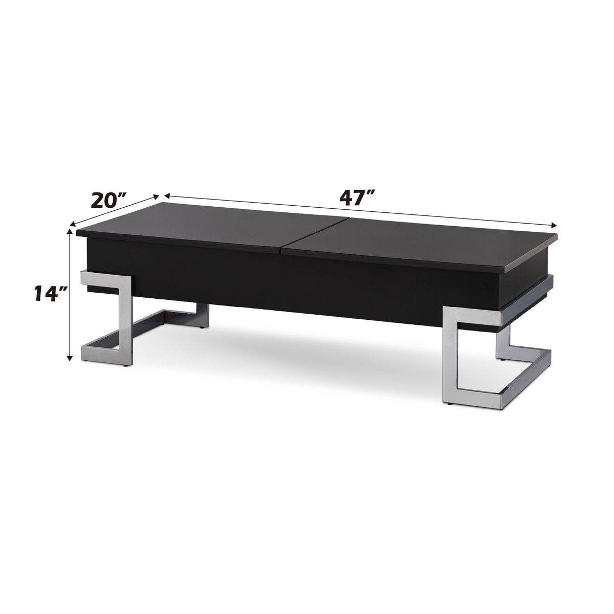 Calmam - High Gloss Coffee Table With Lift Top
