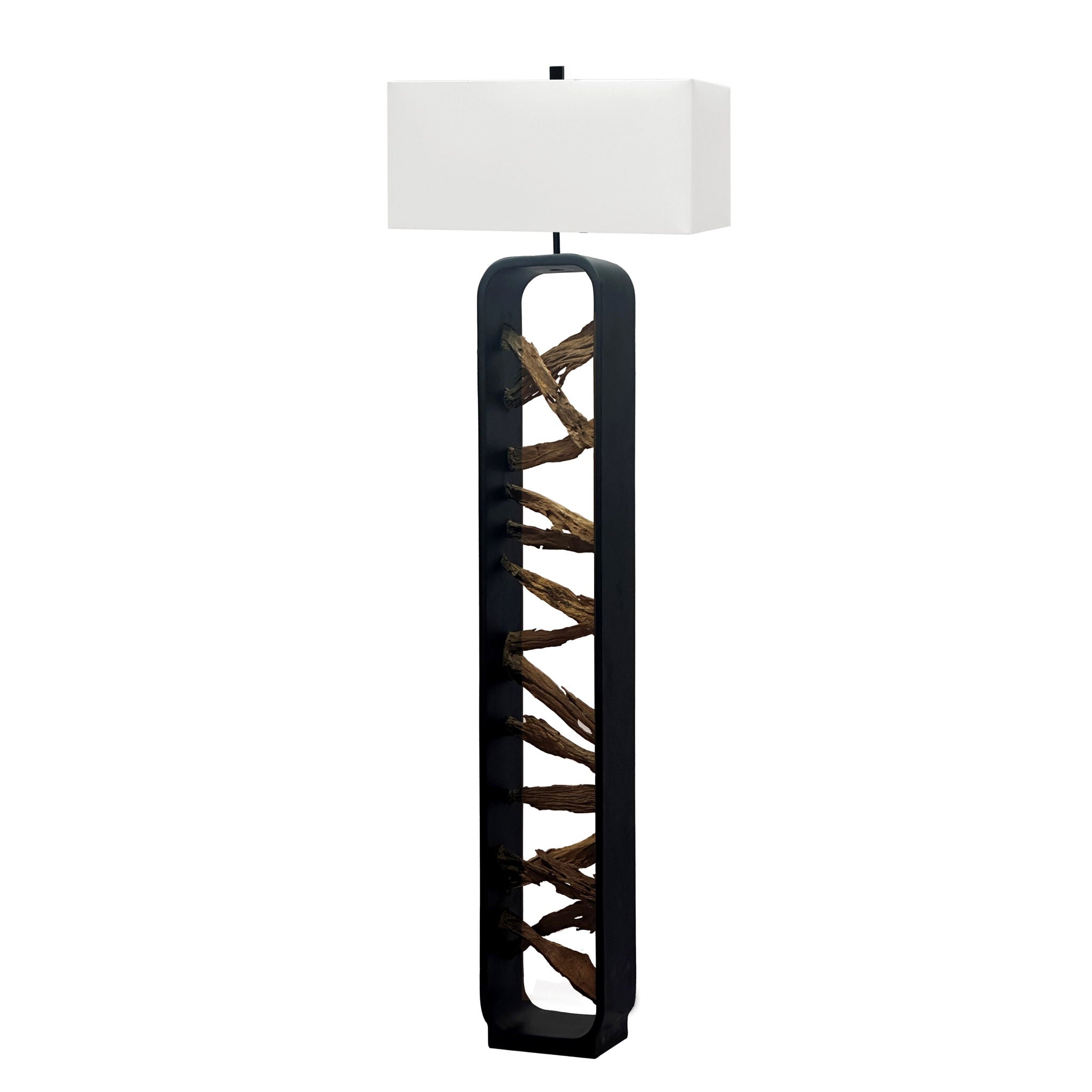 Drift - Floor Lamp - Driftwood / Black