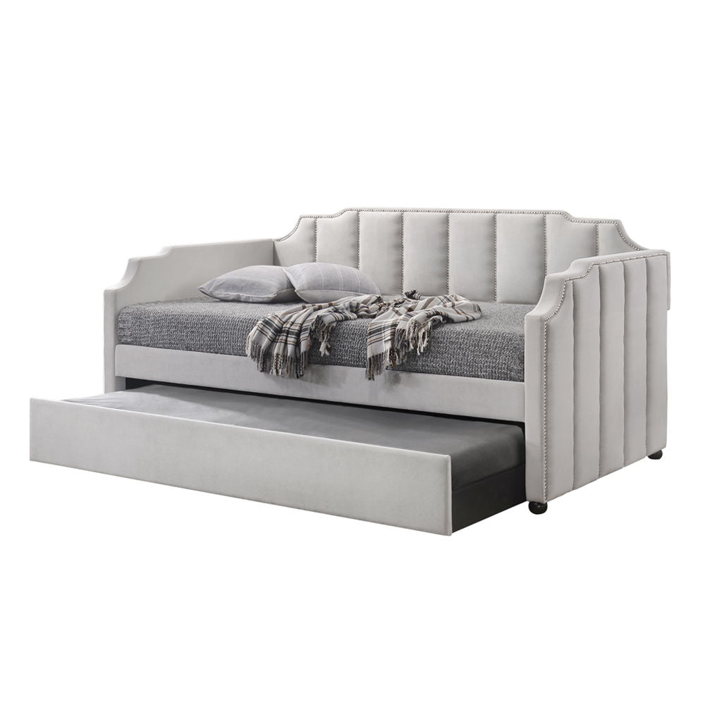 Peridot - Twin Daybed With Trundle - Gray