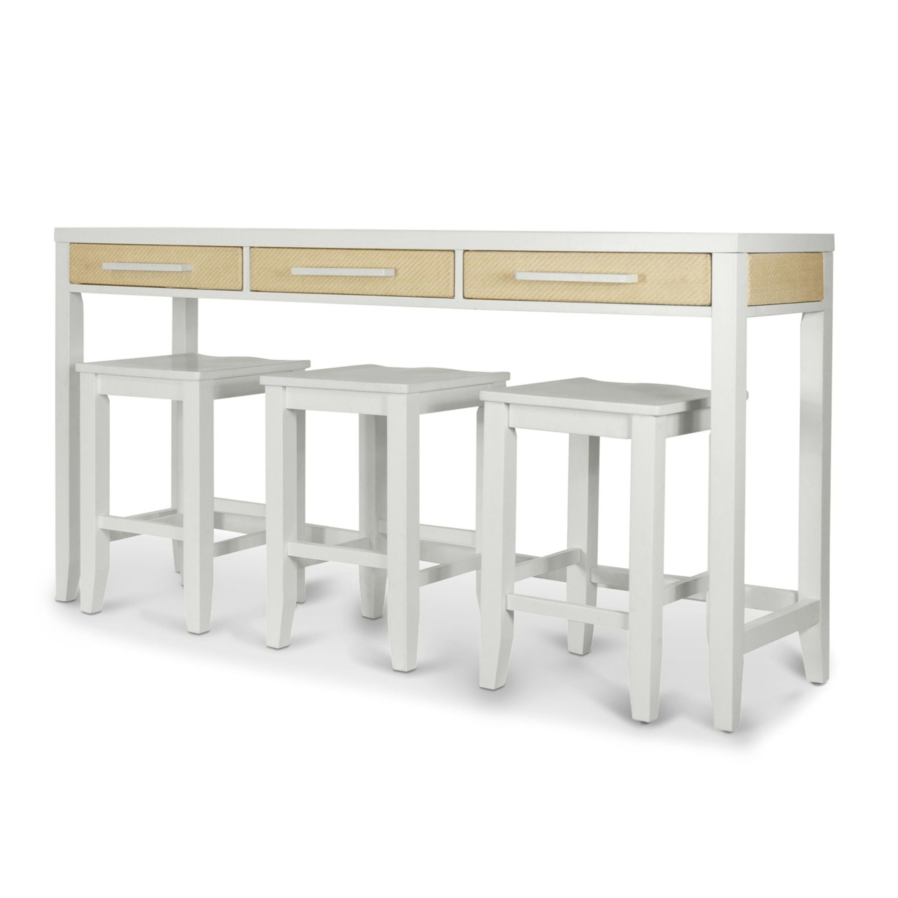 Miramar - Backless Stool - Stark White