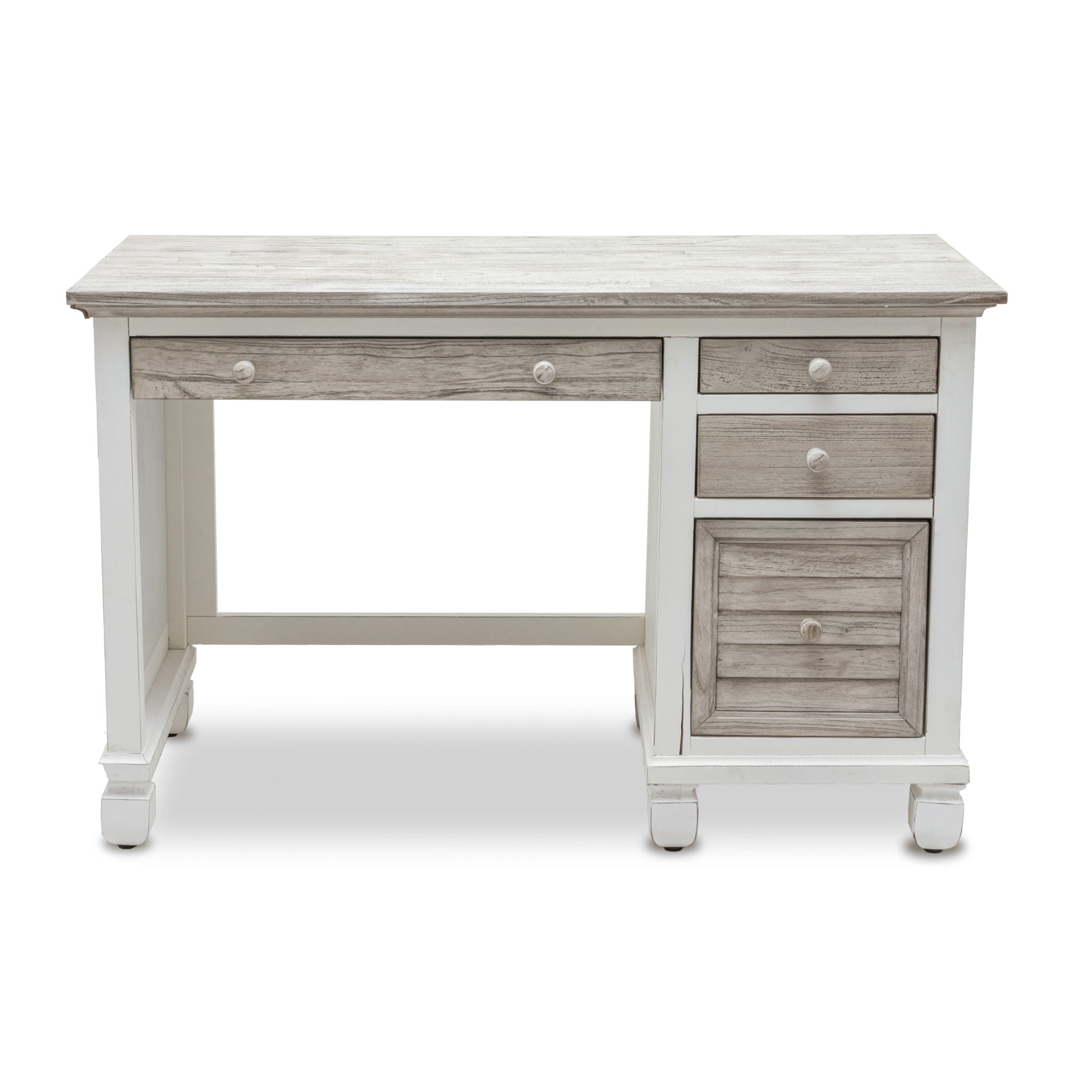 Islamorada - Desk & Chair Set - Dapple Gray / Blanc