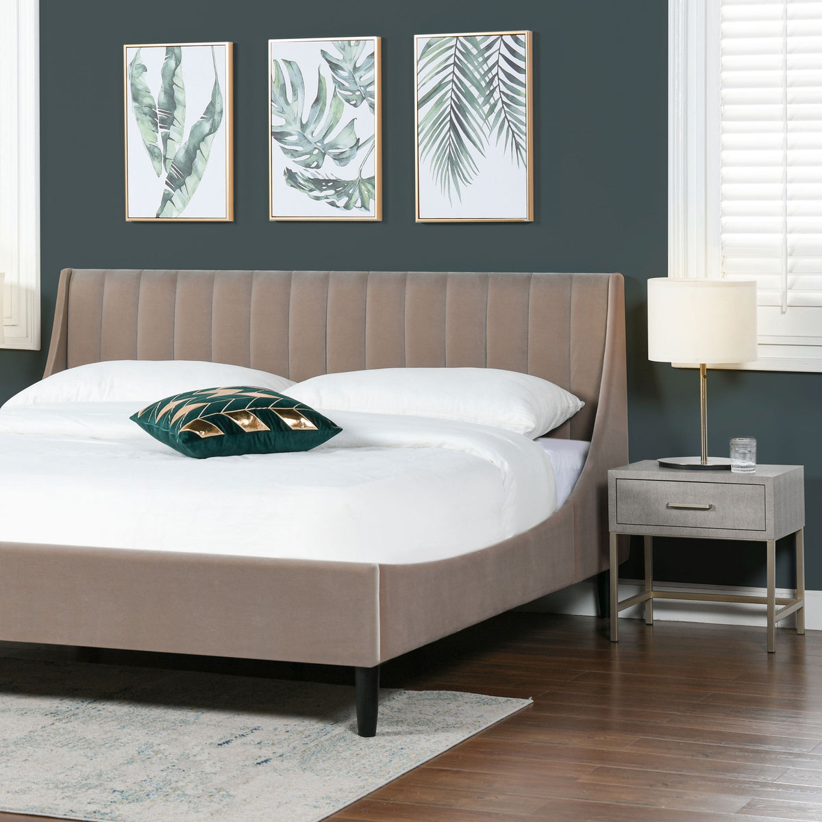 Aspen - Vertical Tufted Headboard Platform Bed