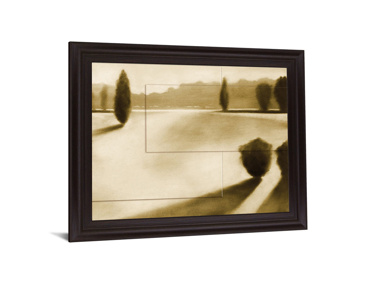 Golden Glide - 28" x 34" Framed Wall Art - Beige