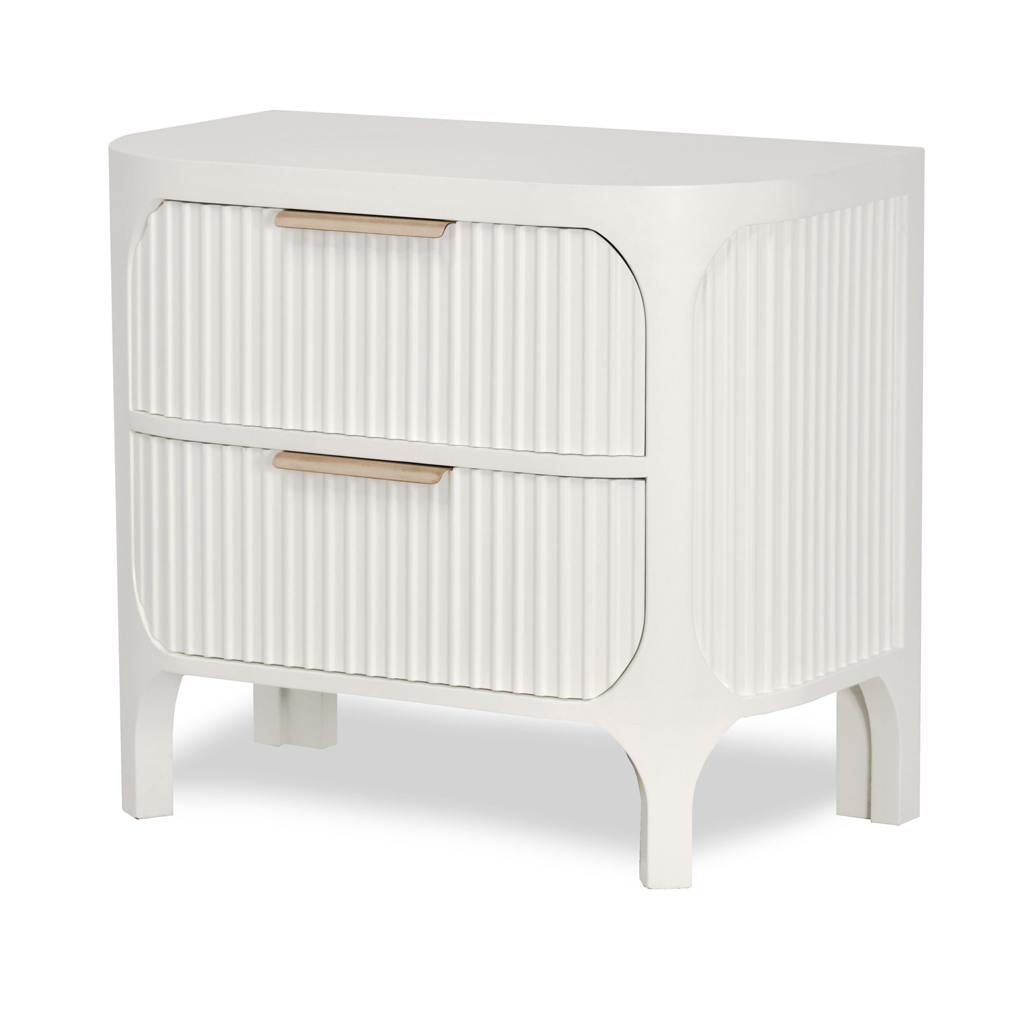 Montauk - 2-Drawer Nightstand With Power Strip And USB-A Port - White