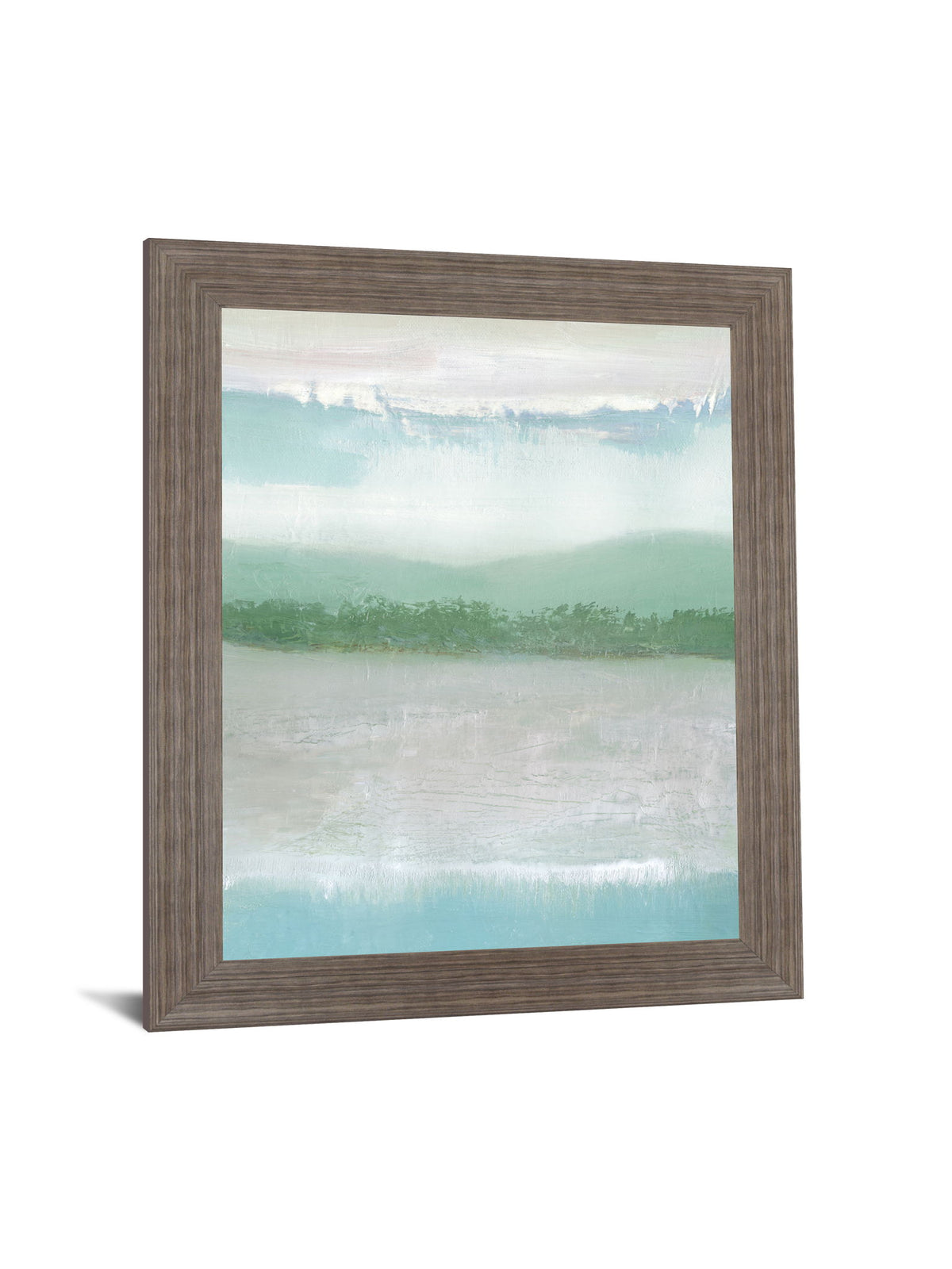 Tranquil Horizon - 28" x 34" Framed Wall Art - Green
