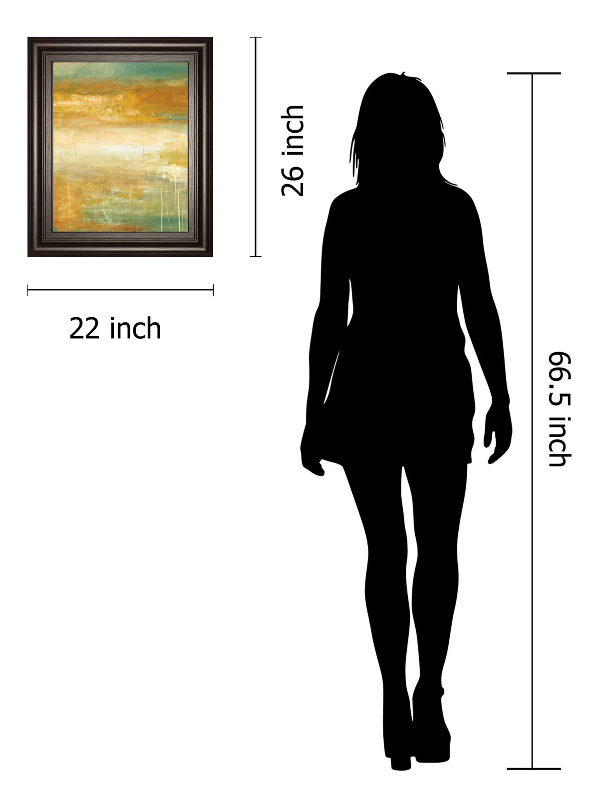 Golden Possibilities By Pasion - Framed Print Wall Art - Gold