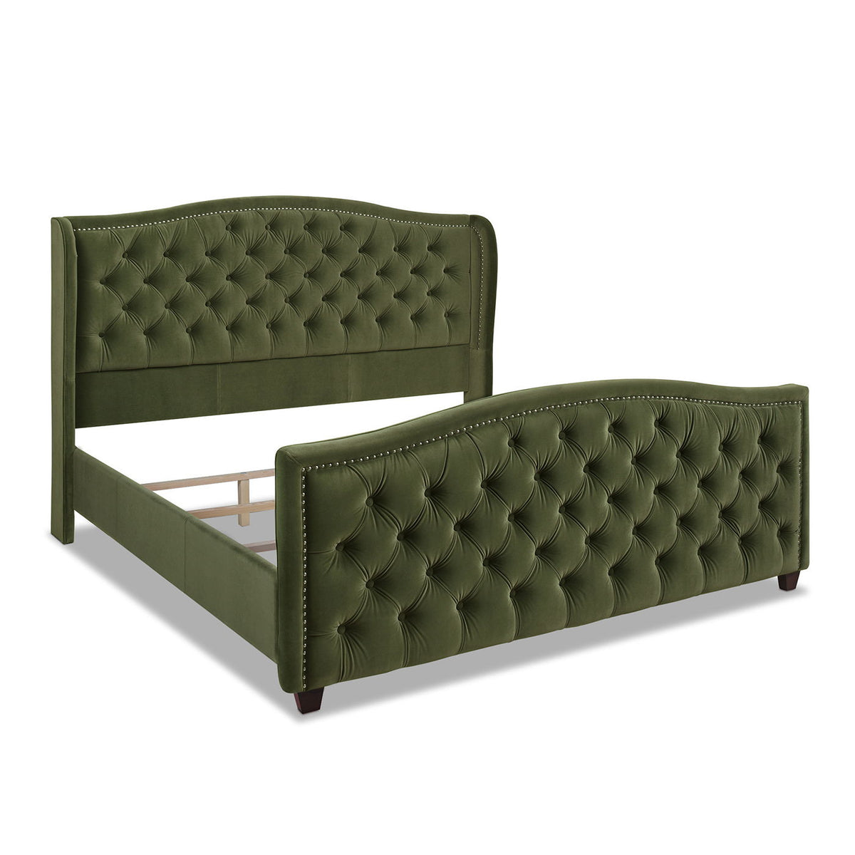 Marcella - Upholstered Shelter Headboard Bed