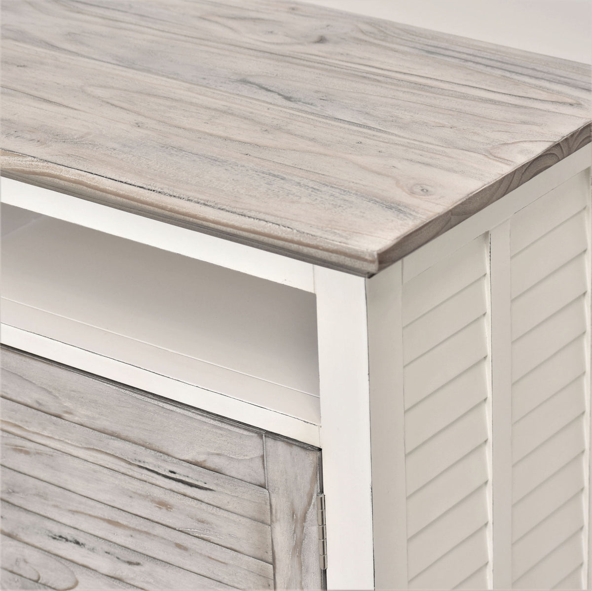 Islamorada - Entertainment Center - Dapple Gray / Blanc