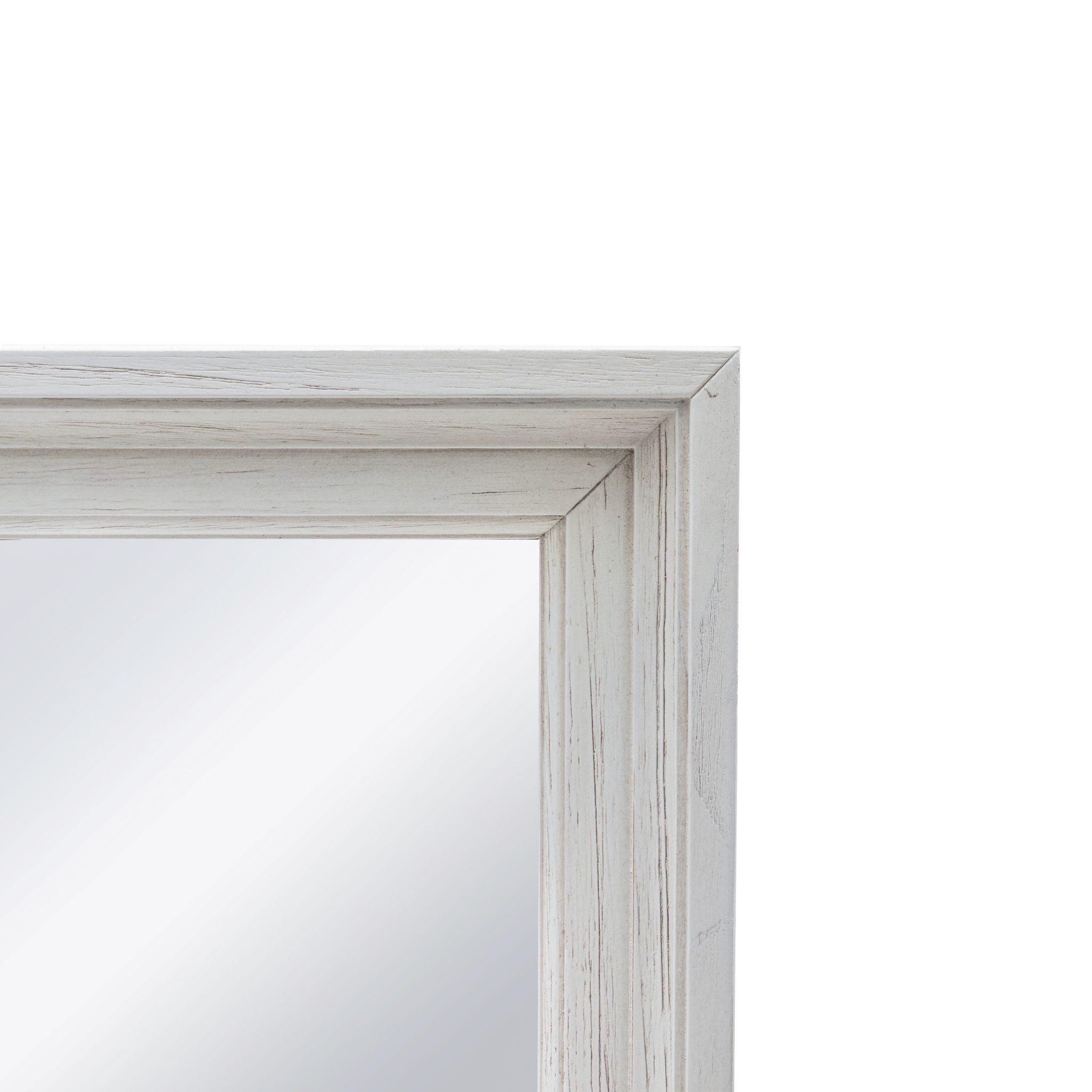 Surfside - Rectangular Dresser Mirror - Weathered White