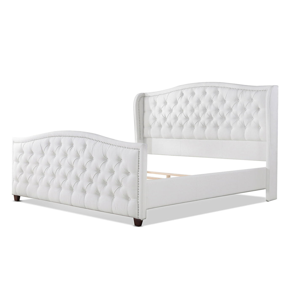 Marcella - Upholstered Shelter Headboard Bed