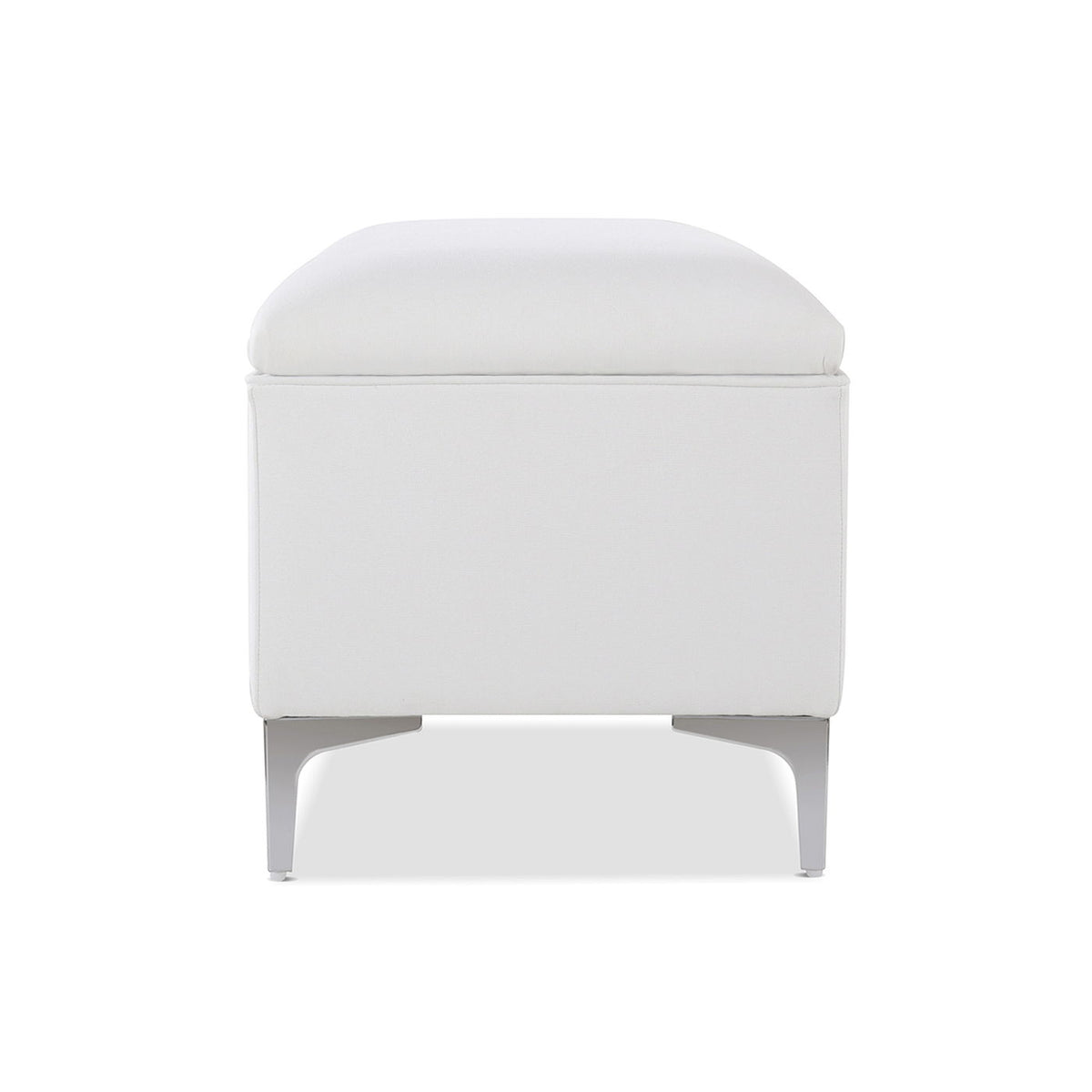 Madelyn - Modern Storage Bench - Bright White Dye