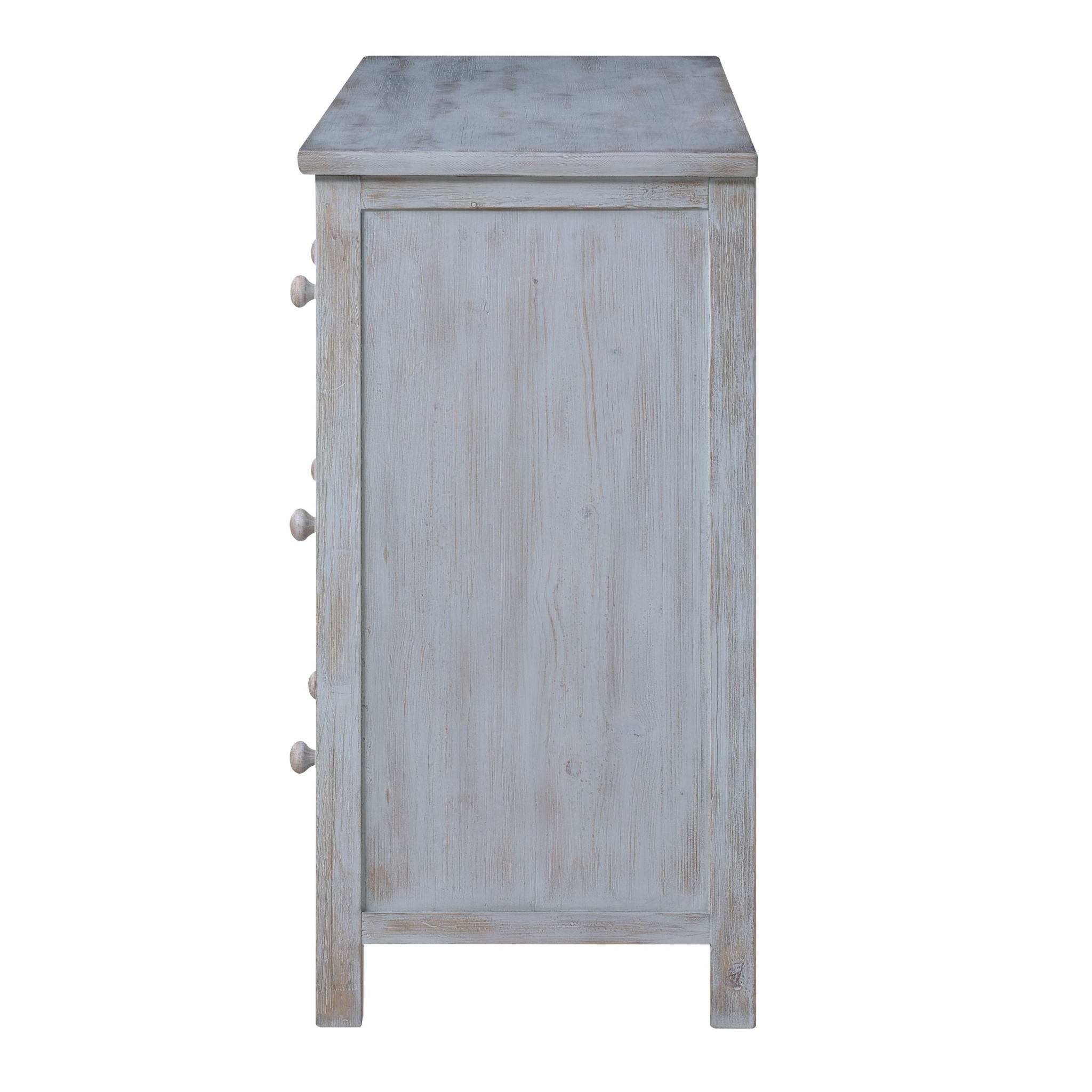 Geneva - 6 Drawer Dresser - Distressed White
