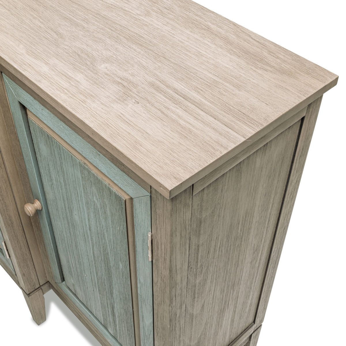 Sanibel - 4-Door Credenza - Green / Light Brown