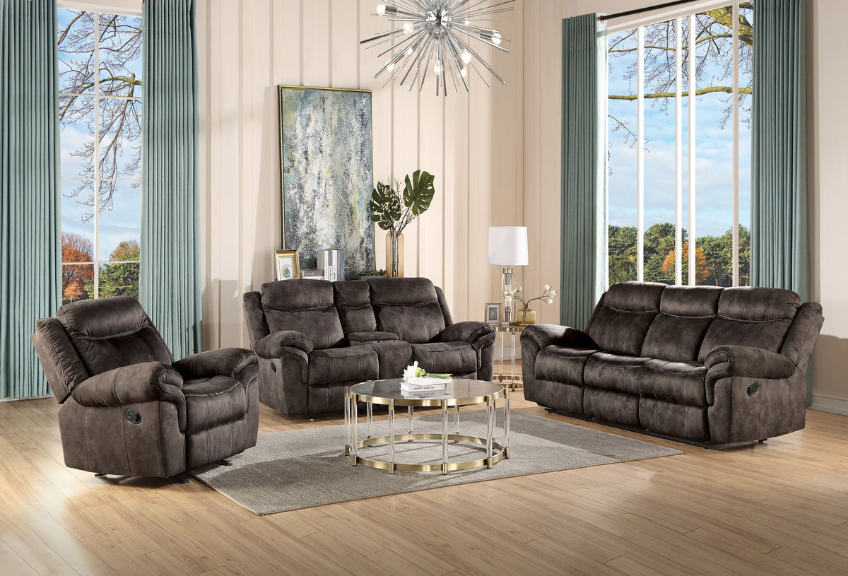 Zubaida - Two Tone 3 Piece Recliner Living Room Set