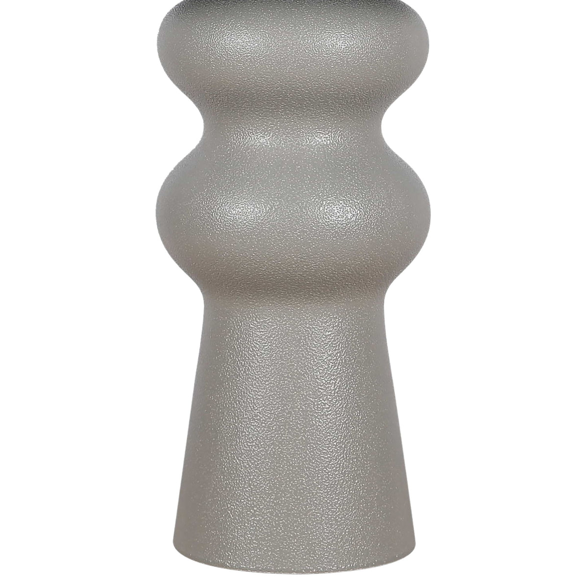 "Echo Essence" Ceramic Table Lamp - Textured Gray