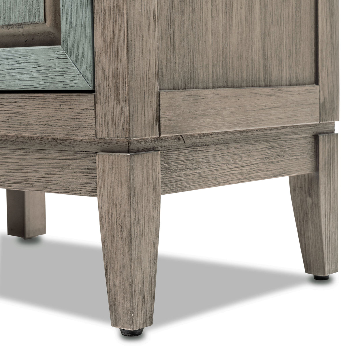 Sanibel - 4-Door Credenza - Green / Light Brown