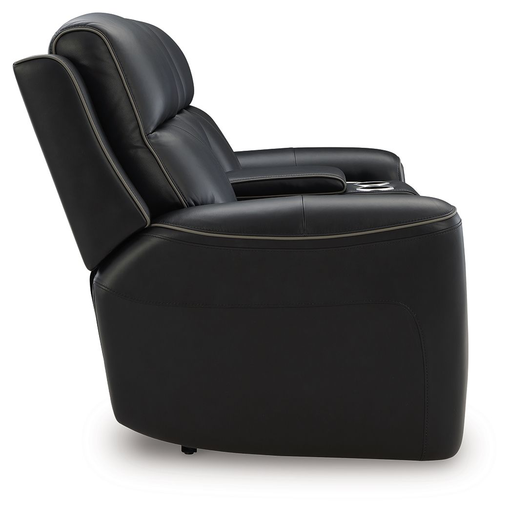 5Z-Comfort - Relaxation - Power Reclining Loveseat with Console / Adj Headrest