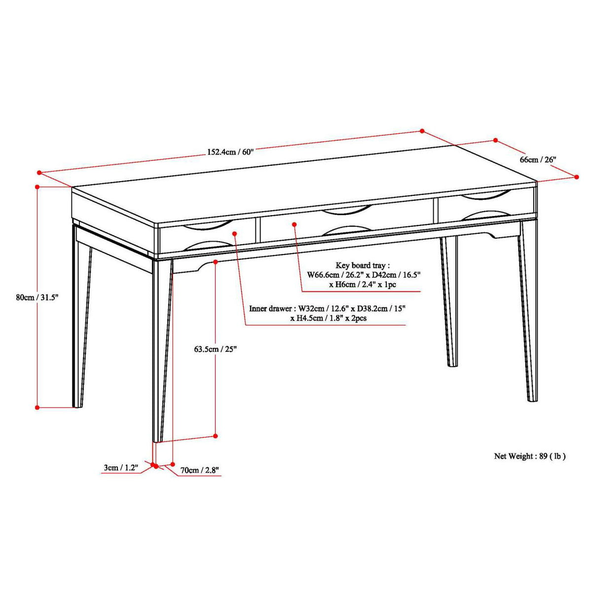 Harper - Handcrafted Desk
